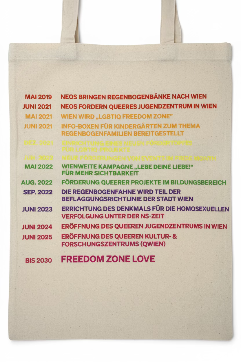 Regenbogen Stofftasche